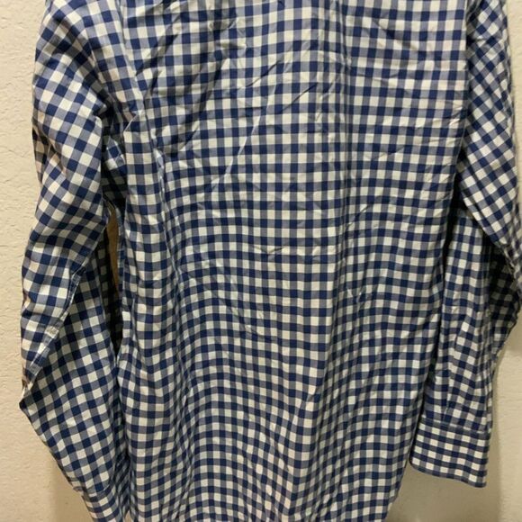 TaylorByrd Collection Men's Shirt XL Button Front Blue Print Long Sleeves - Picture 7 of 9